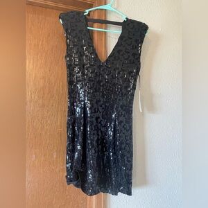 Forever 21 Elegant Black Sequin Dress